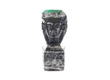 Natural Colombian Emerald Hand Carved Rough Egyptian Sculpture For Collectors picture