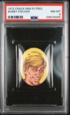 PSA 8 BOBBY FISCHER 1972 Crack Chess Card THE HIGHEST EVER GRADED 1/1 picture