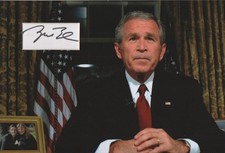 GEORGE W. BUSH Signed 12x8 Photo Display PRESIDENT USA REPUBLICAN  COA picture