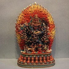 Tibetan Statue of Yamantaka | Vajrabhairava Heruka Megha Sambara Statue picture