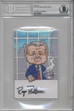Regis Philbin GPK Original Art Sketch Card Signed Auto 1/1 BAS picture