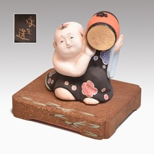 Eiko Yoshida Drum Boy Doll Antique Japanese Figure Showa Period multicolo picture