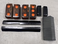 Bakelite Catalin Brown & Black rod Stock 224g USA Vintage Pin picture