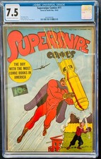 Supersnipe Comics #11 CGC 7.5 VF- 1943 Golden Age WWII Bomb Cover Street & Smith picture
