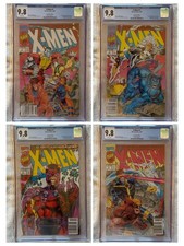 X-Men #1 - CGC 9.8 - ALL NEWSSTAND SET of 4 BOOKS - Jim Lee picture