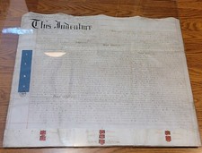 Vintage December 5, 1853 Marriage Certificate Reverend Edward Boys Ellman picture