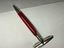 MONTEGRAPPA FOR FERRARI FA EDITION FOUNTAIN PEN IN SILVER RED WITH MED. GOLD NIB picture