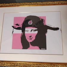 [Very Rare] [Hard to Obtain] Banksy Russia Poster Mona Lisa Silkscreen Limited picture