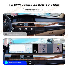 Dual Screen Android14 ID9 Car Radio Carplay Screen For BMW 5 Series E60 2003-201 picture