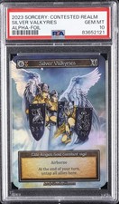 2023 SORCERY: CONTESTED REALM ALPHA FOIL SILVER VALKYRIES PSA 10 picture