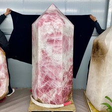 3727LB Extra Large Natural Rose Quartz Generator Polished Crystal Tower picture