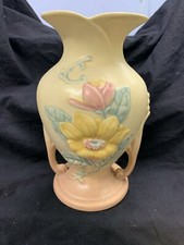 Vintage HULL Pottery Vase All Original Was my Grandmother's 9