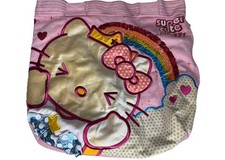 RARE Vintage Hello Kitty Super Cute Rainbow Sequin Tote Bag Pink Y2K ハローキティ 2007 picture