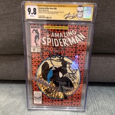 Marvel Amazing Spider-Man #300 CGC 9.8 1988 Signed Stanlee McFarlane Romita Mich picture