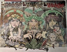 MIKE KALUTA - Witchcraft #1 #2 #3 - 3 painted covers w/ logos, Sandman: WITCHES picture