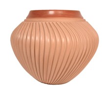 Jemez Pueblo Pottery Jar By Laura Gauchupin Late 20th Century 8.75