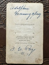 Unusual 1860s Cdv Of An ID’d Civil War Era Performer Rare picture
