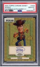 2024 Topps Chrome Disney Toy Story Woody Autograph Superfractor 1/1 PSA 10 Pixar picture