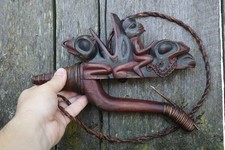 Exquisite Scott Jensen (Adopted Tlingit) Northwest Coast Halibut Hook Sculpture picture