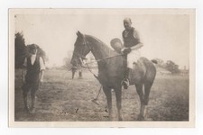 A circa 1925 signed photograph of Winston S. Churchill astride a polo pony picture