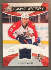 STEPHEN WEISS 2012-13 UD SERIES 1 game JERSEY picture