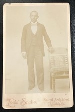 1880s 1st Negro League & MLB Player Weldy Walker Baseball Cabinet Card picture