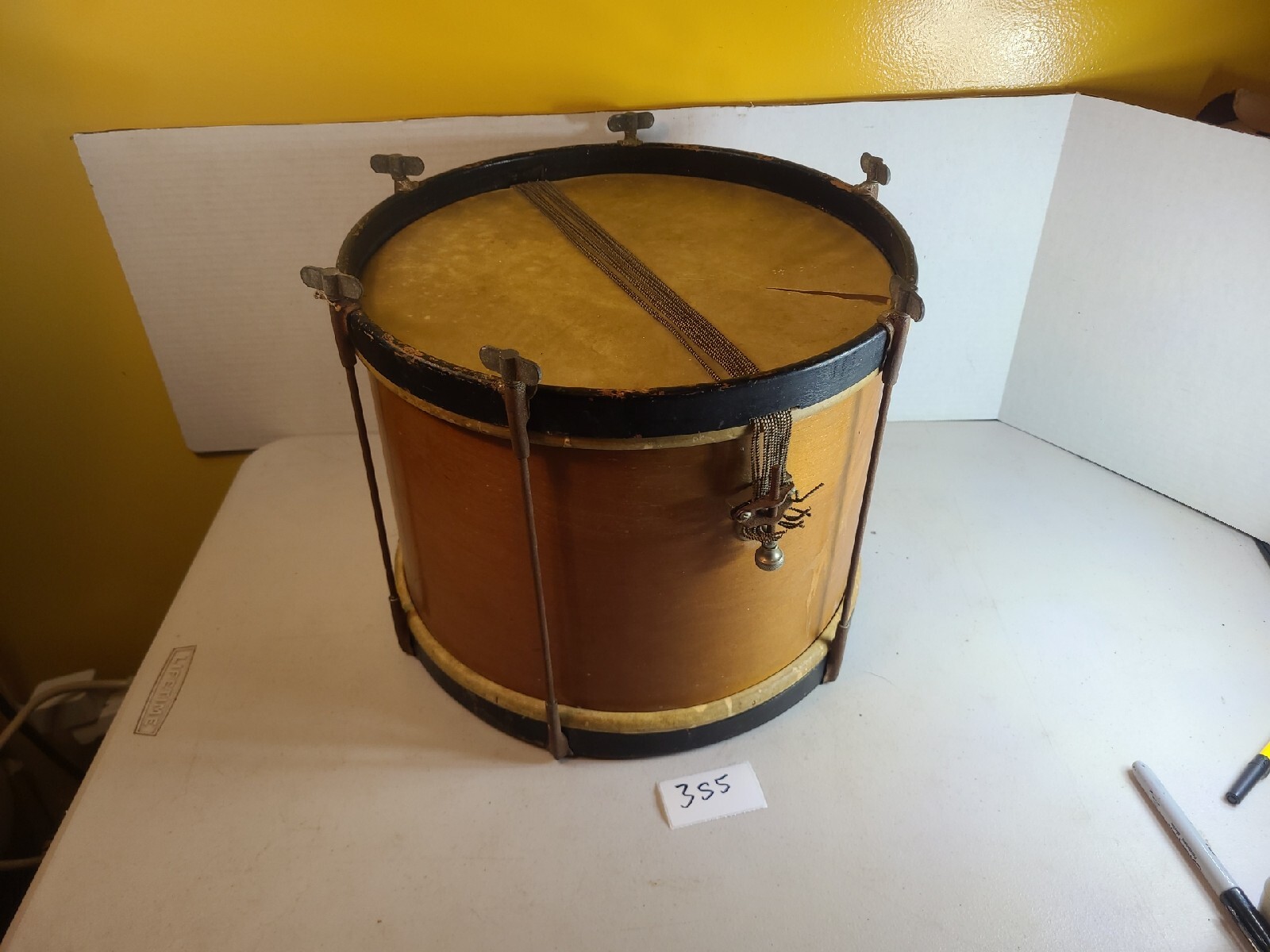 Vintage Antique Civil War Spanish American Indian ww1 ww2 Drum 3 S5 Vintage Antique Civil War Spanish American Indian ww1 ww2 Drum 3 S5