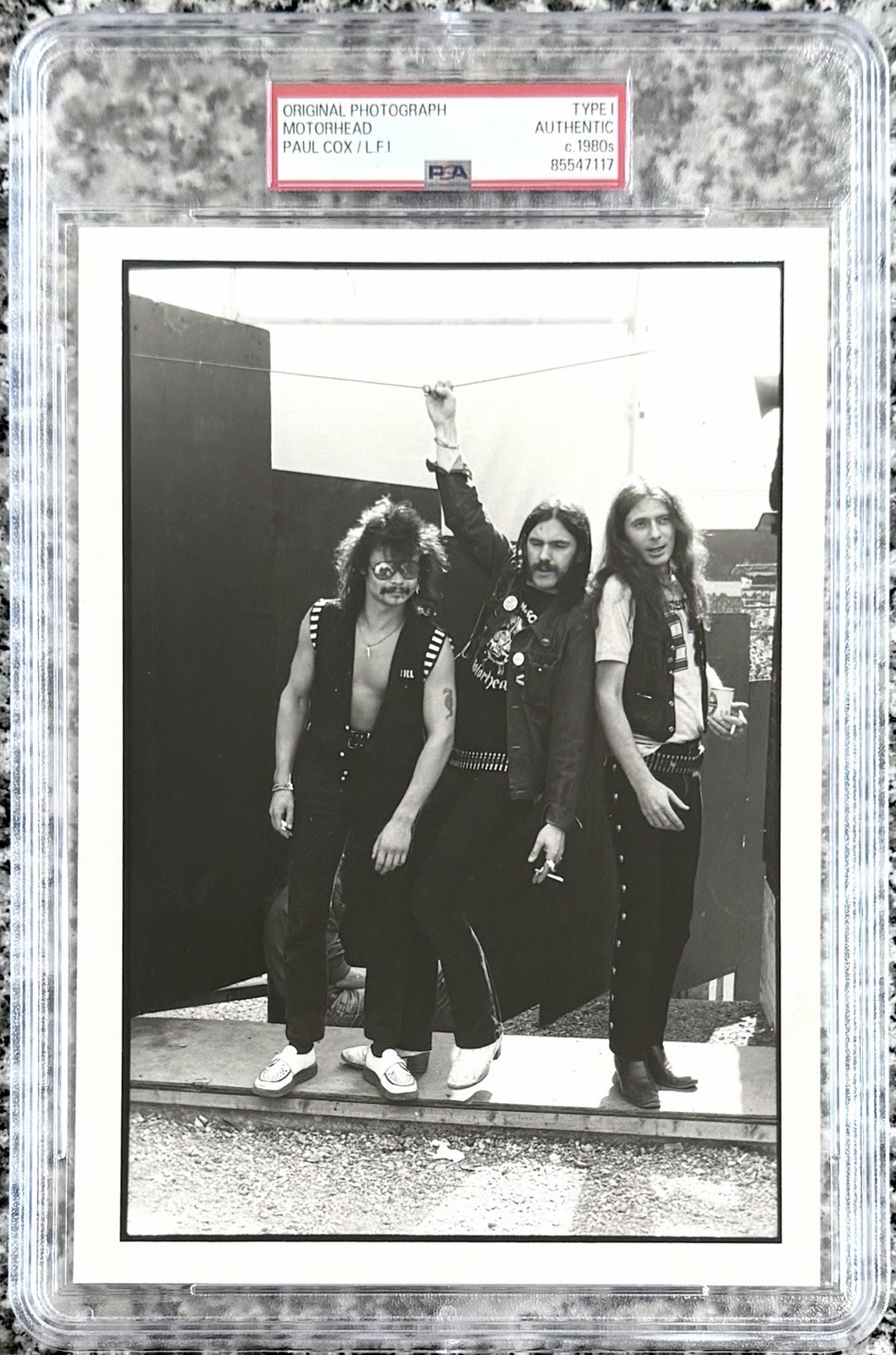 1980’s Motörhead “Lemmy and the Motörhead Machine” PSA Type 1 Original Photo 1980’s Motörhead “Lemmy and the Motörhead Machine” PSA Type 1 Original Photo