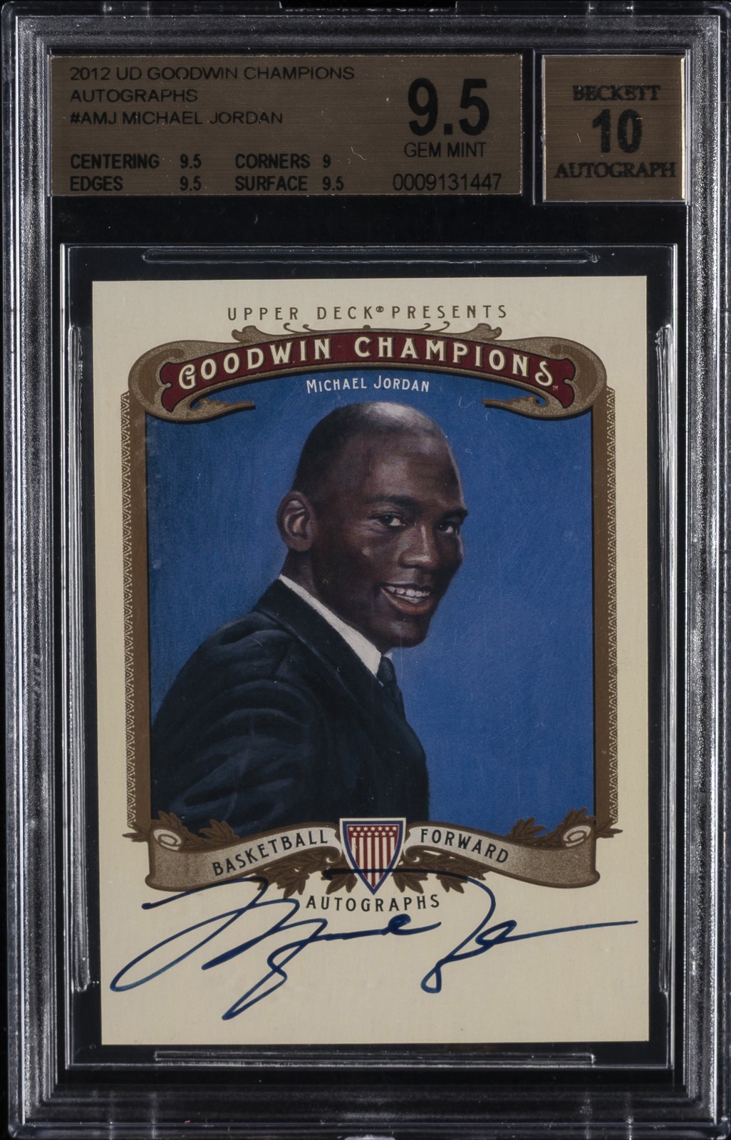 2012 GOODWIN CHAMPIONS AUTOS MICHAEL JORDAN BGS 9.5 2012 GOODWIN CHAMPIONS AUTOS MICHAEL JORDAN BGS 9.5