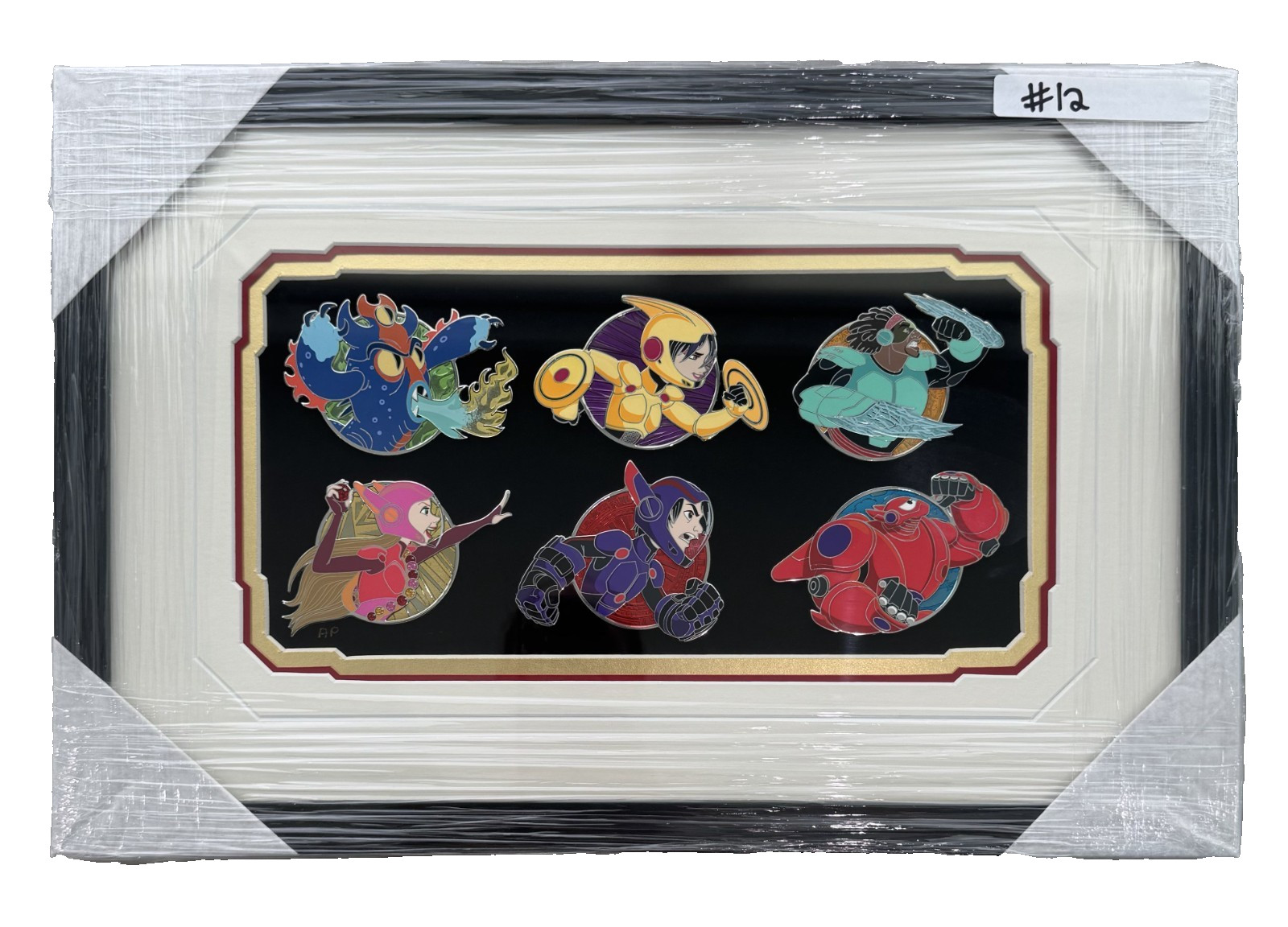 D23 2019 Disney Pins Big Hero Six Framed Pin Set of 6 RSP #12