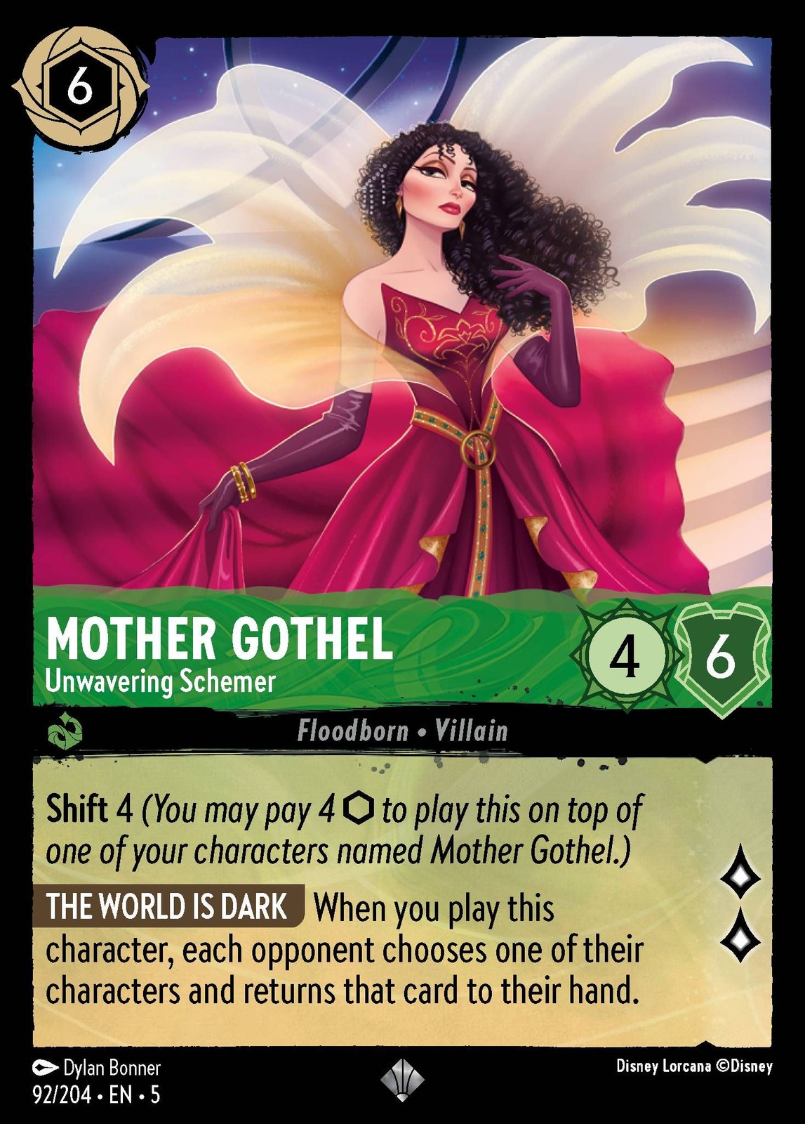 Mother Gothel, Unwavering Schemer - FOIL - Shimmering Skies - Lorcana TCG