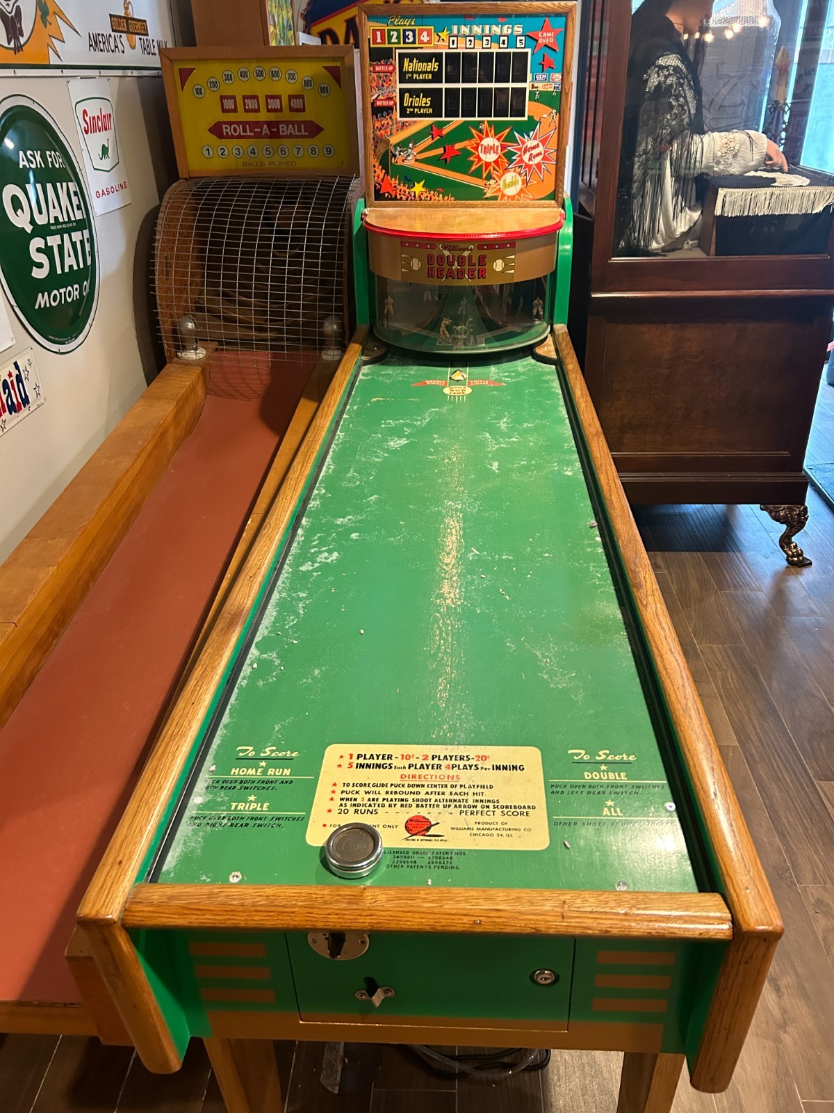 1950 Williams Double Deader Arcade Game | Restored | Working | Shuffle Alley 1950 Williams Double Deader Arcade Game | Restored | Working | Shuffle Alley