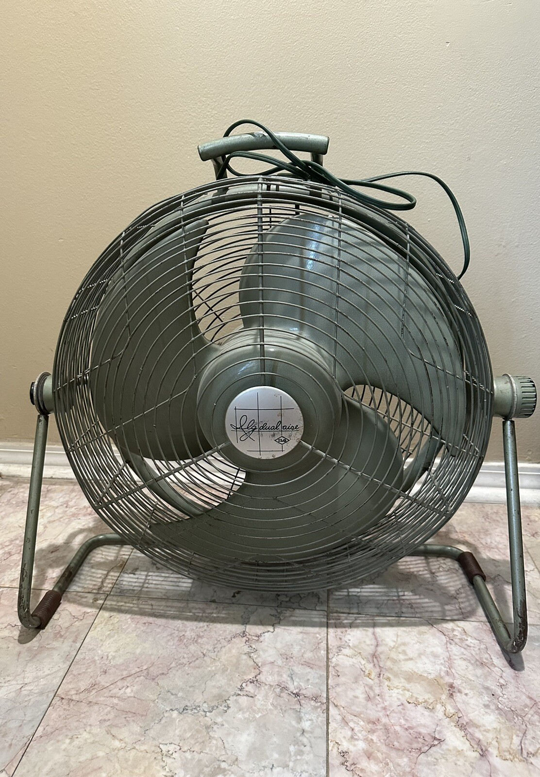 Rare-Vintage ILG Electric Dual Air Heavy Weight Fan Works( Antique.?)