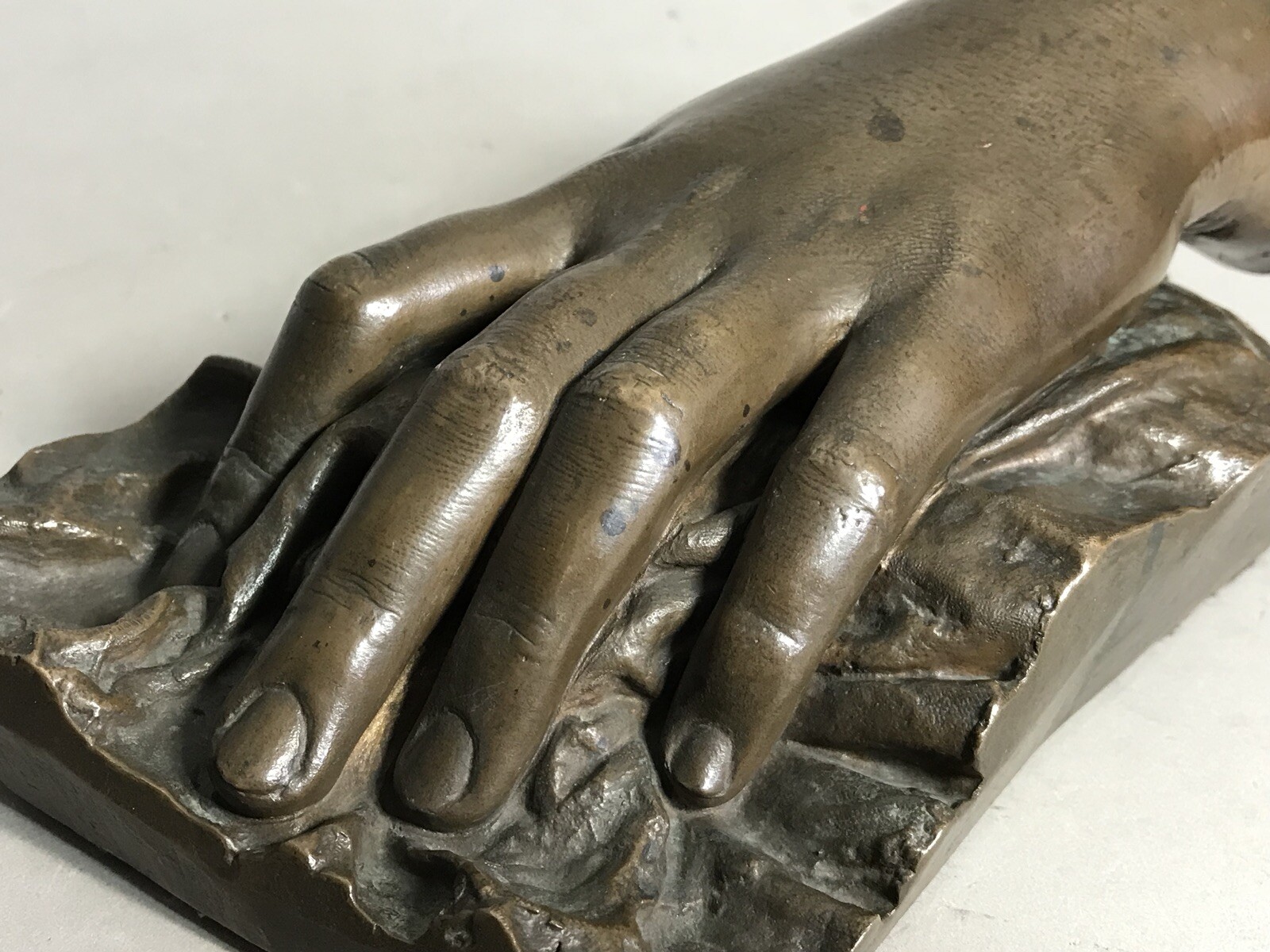 Antique BRONZE Sculpture life size FEMALE HAND & WRIST signed Gretl Dec 31, 1899 Antique BRONZE Sculpture life size FEMALE HAND & WRIST signed Gretl Dec 31, 1899