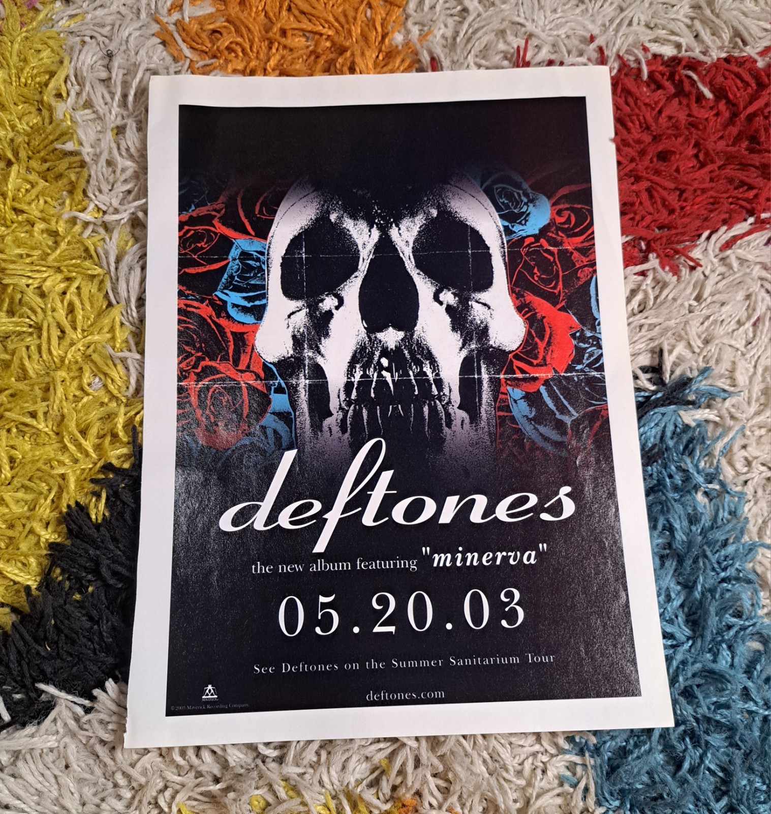 Deftones New Album Feat Minerva Magazine Ad Metal CD Advertisement. 2003