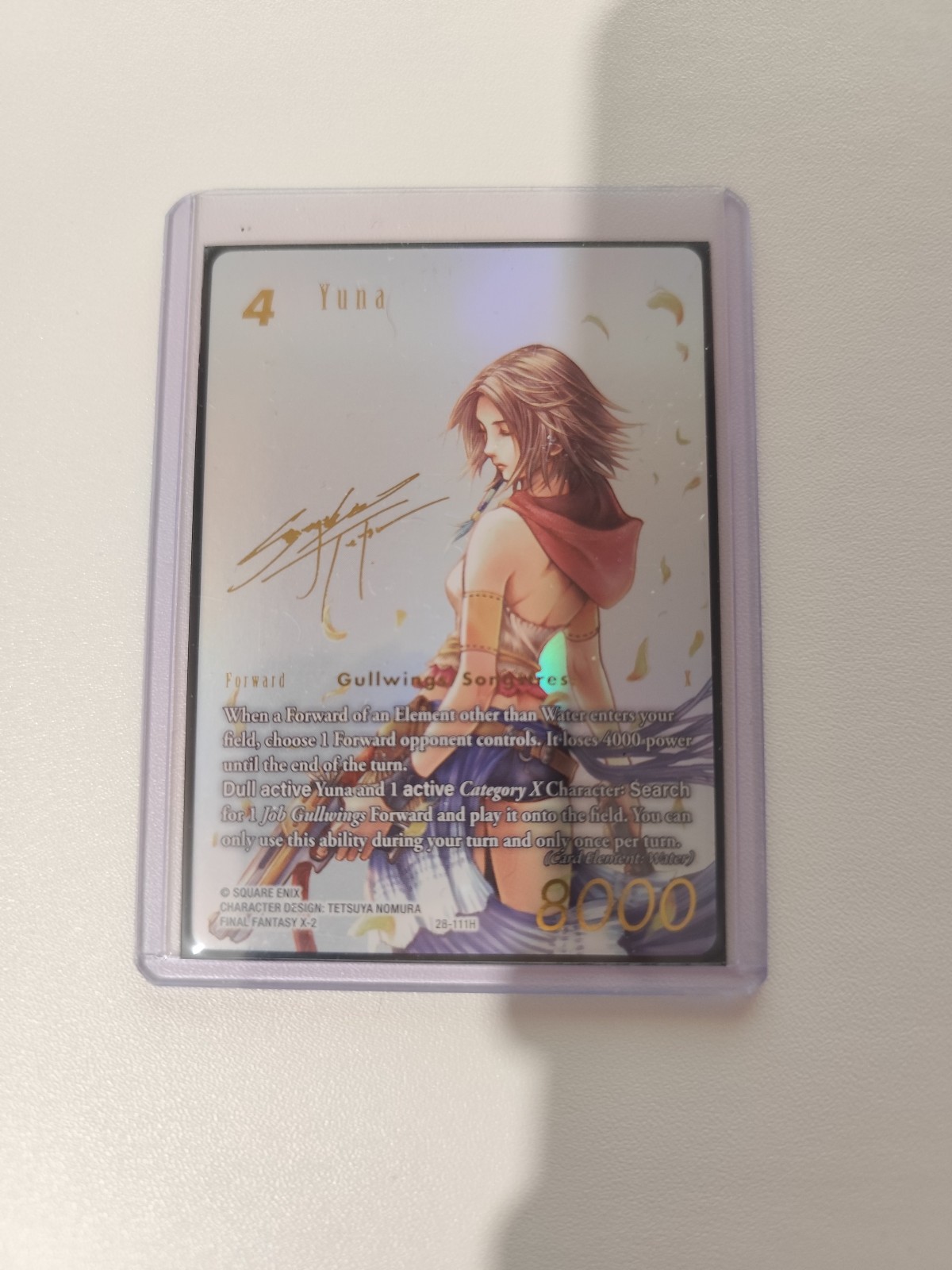 Dreamlike Oceans Yuna 28-111H Foil Signature - Final Fantasy TCG