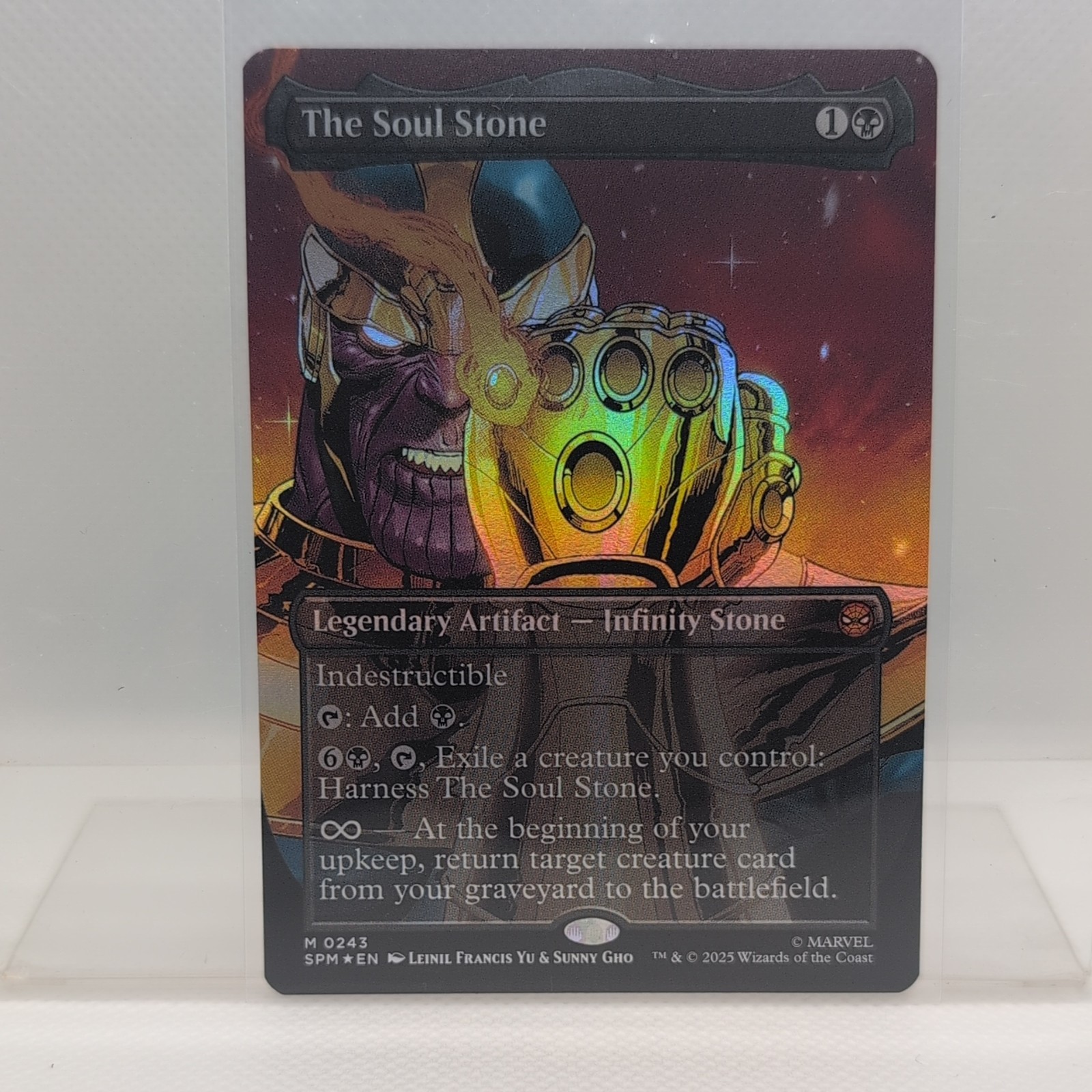 Magic the Gathering The Soul Stone (Borderless) Marvel's Spider-Man SPM MTG FOIL Magic the Gathering The Soul Stone (Borderless) Marvel's Spider-Man SPM MTG FOIL