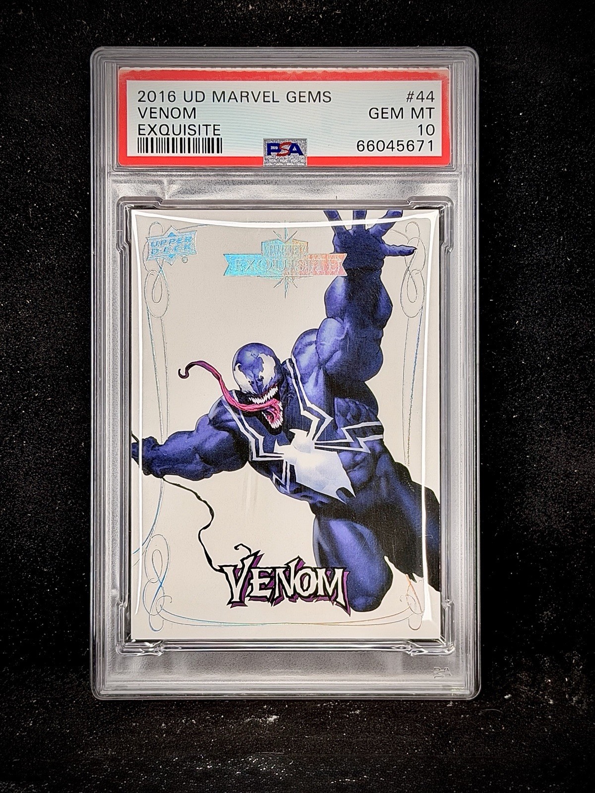2016 Upper Deck Marvel Gems - #44 VENOM Exquisite /50 - PSA 10 - Pop 1 2016 Upper Deck Marvel Gems - #44 VENOM Exquisite /50 - PSA 10 - Pop 1