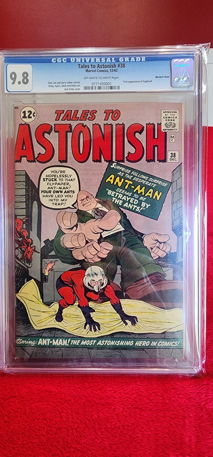 Tales to Astonish #38 CGC 9.8 Western Penn Collection. 1 Of Only 1 In 9.8 Grade Tales to Astonish #38 CGC 9.8 Western Penn Collection. 1 Of Only 1 In 9.8 Grade
