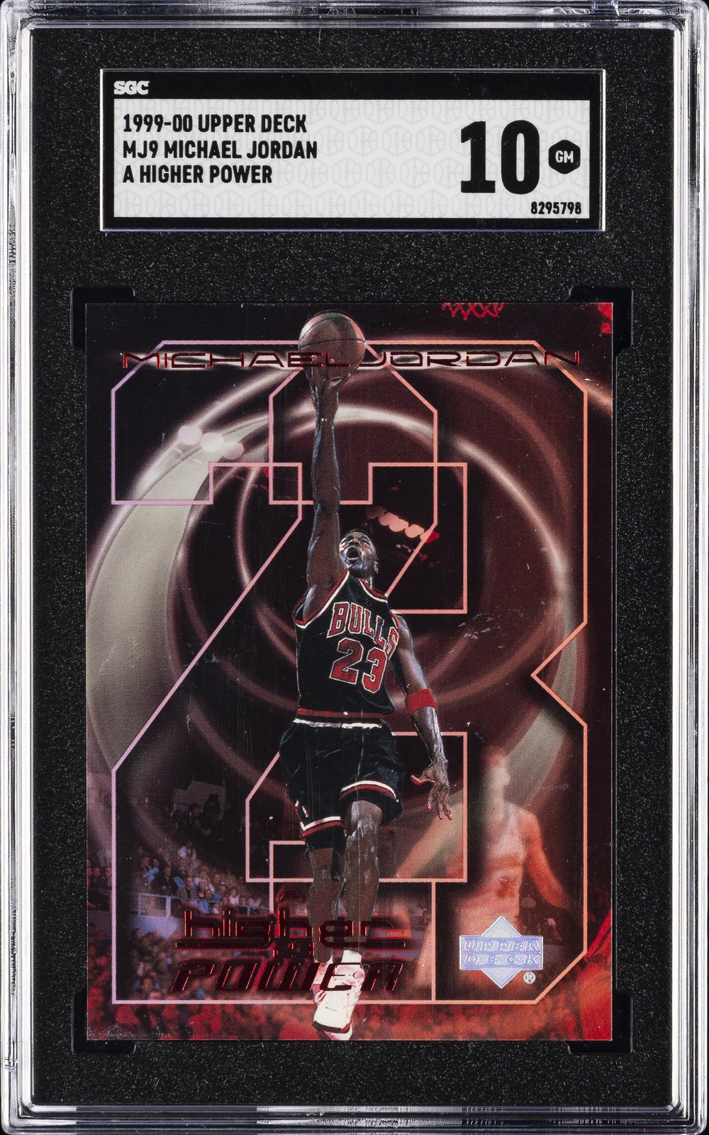 1999 UD A HIGHER POWER #MJ9 MICHAEL JORDAN SGC 10