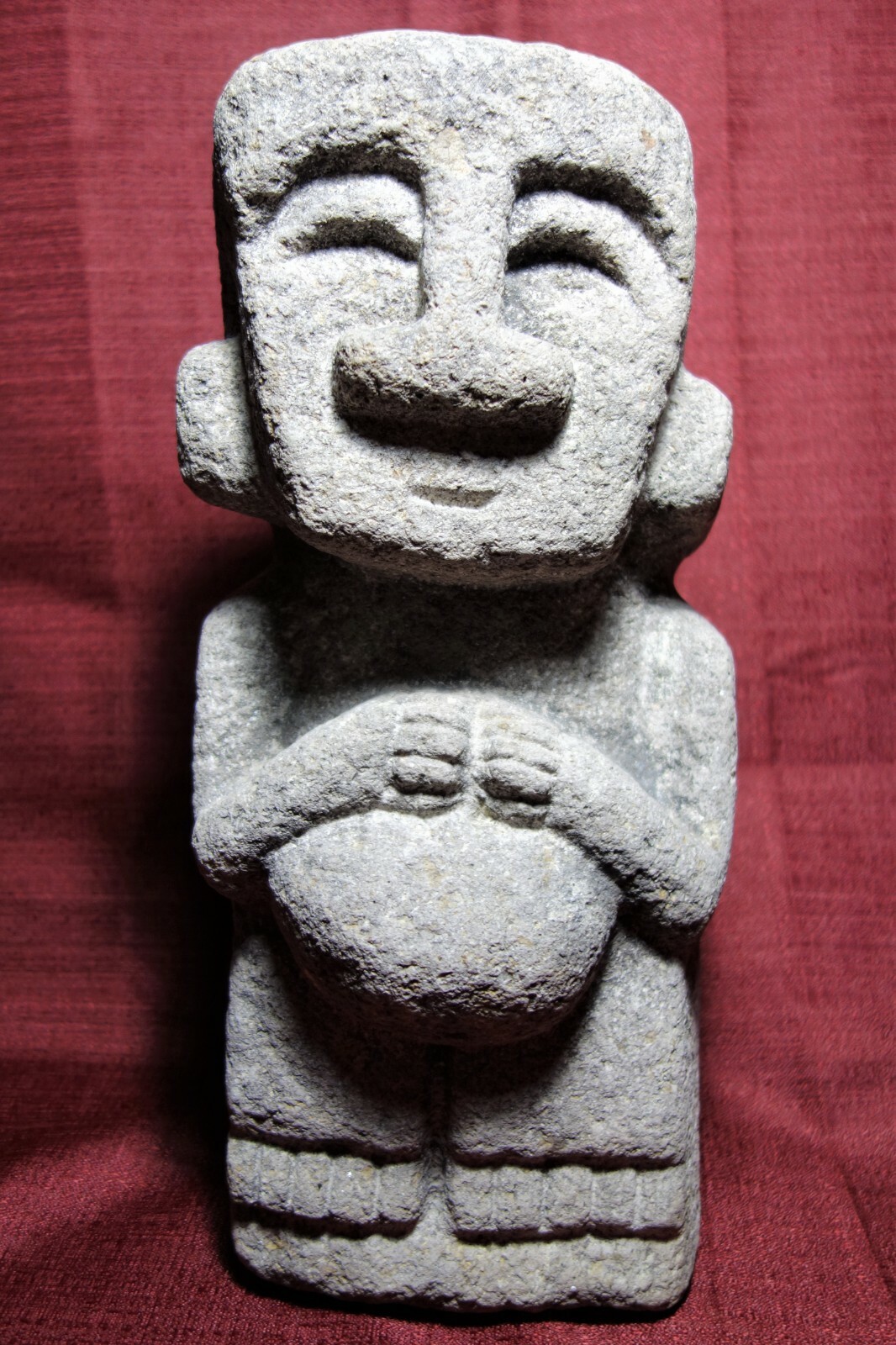 LARGE / HEAVY PRE-COLUMBIAN CARVED STONE FIGURE LARGE / HEAVY PRE-COLUMBIAN CARVED STONE FIGURE