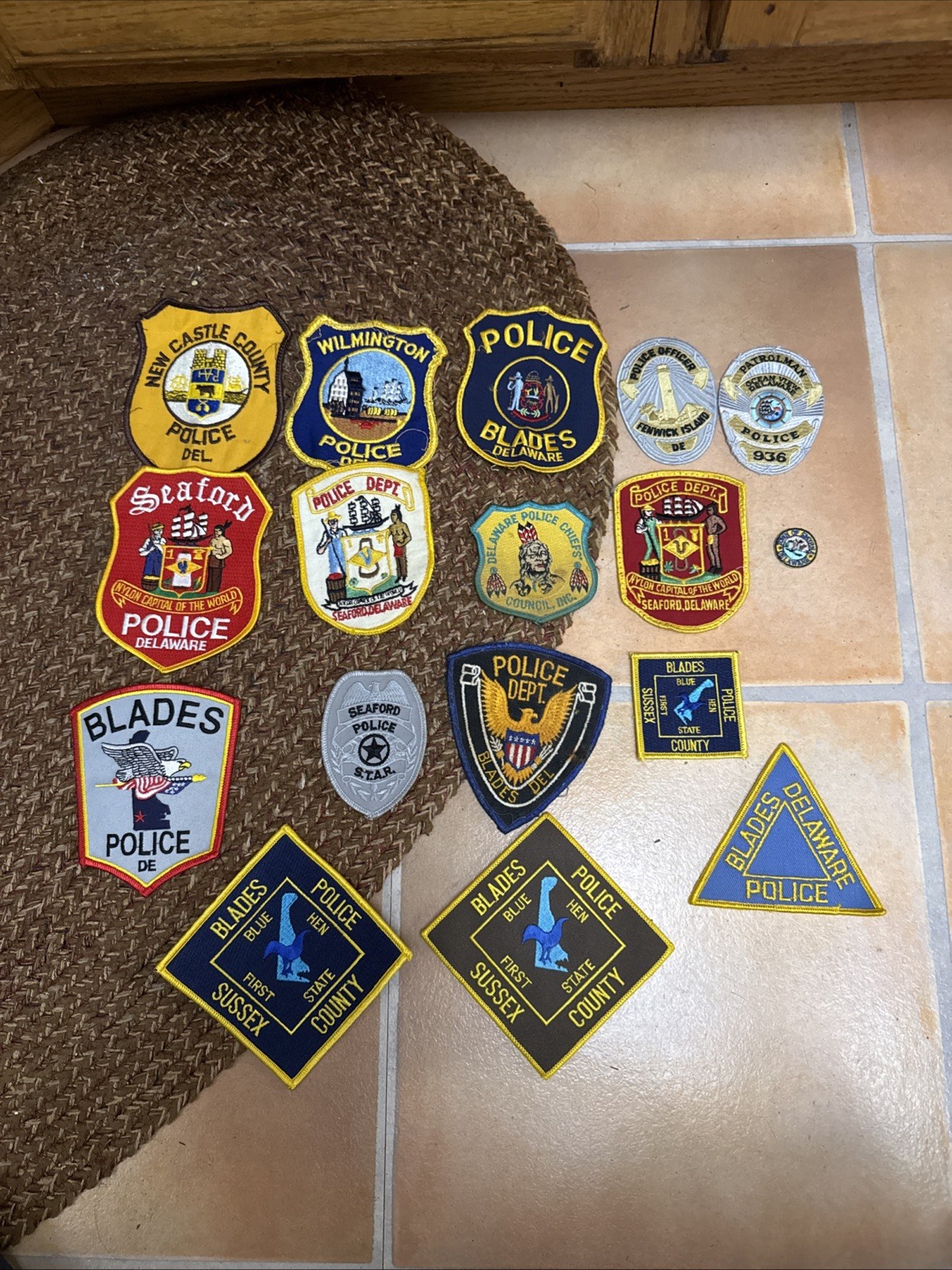 Rare Vintage Delaware DE Patch Police