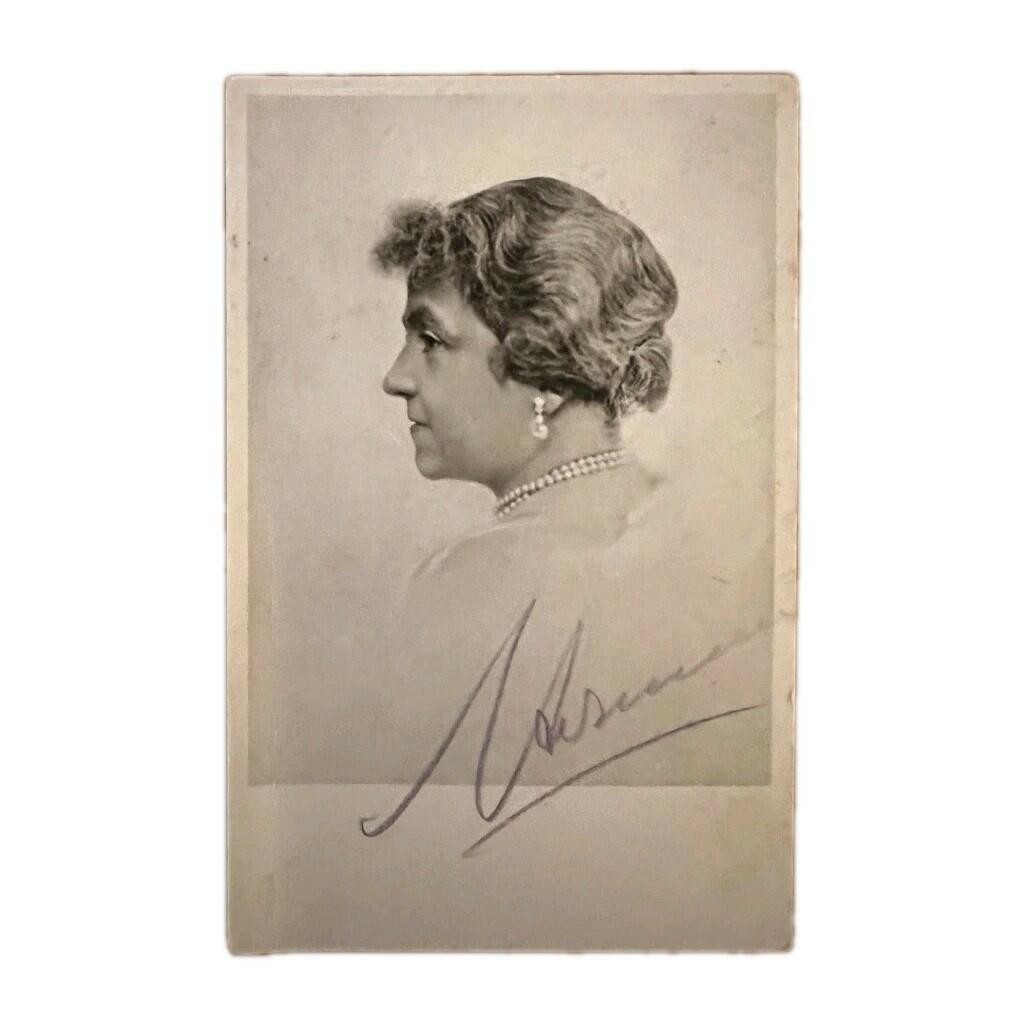 Empress Hermine Signed Royal Presentation Photo German Royalty Kaiser Wilhelm II Empress Hermine Signed Royal Presentation Photo German Royalty Kaiser Wilhelm II