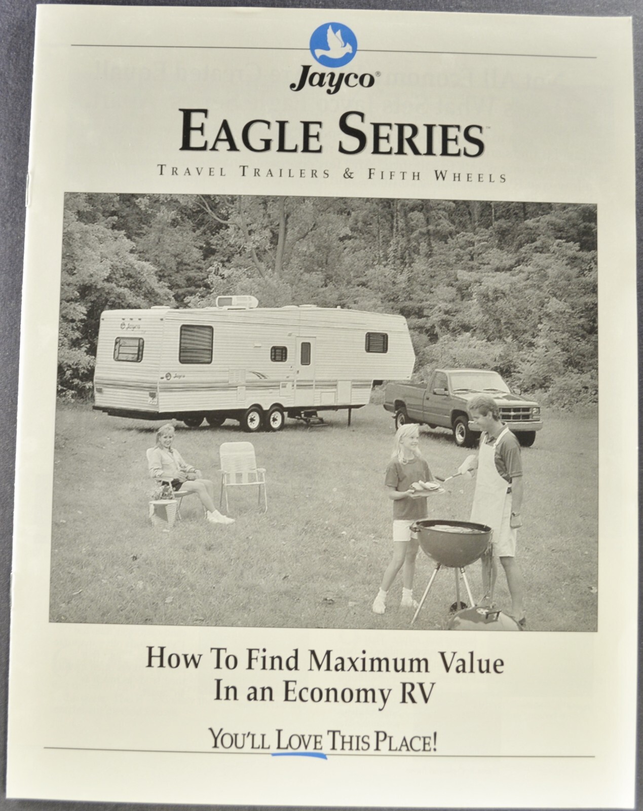 1996 Jayco Eagle Travel Trailer Brochure RV Camper Excellent Original 96