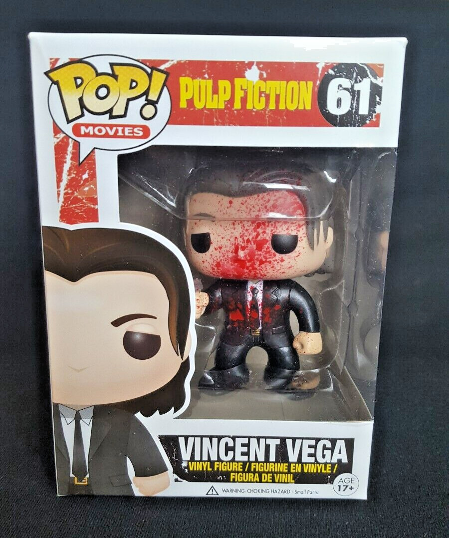 Funko Pop Pulp Fiction~Vincent Vega Extra Bloody~Super Rare & Super Clean Funko Pop Pulp Fiction~Vincent Vega Extra Bloody~Super Rare & Super Clean