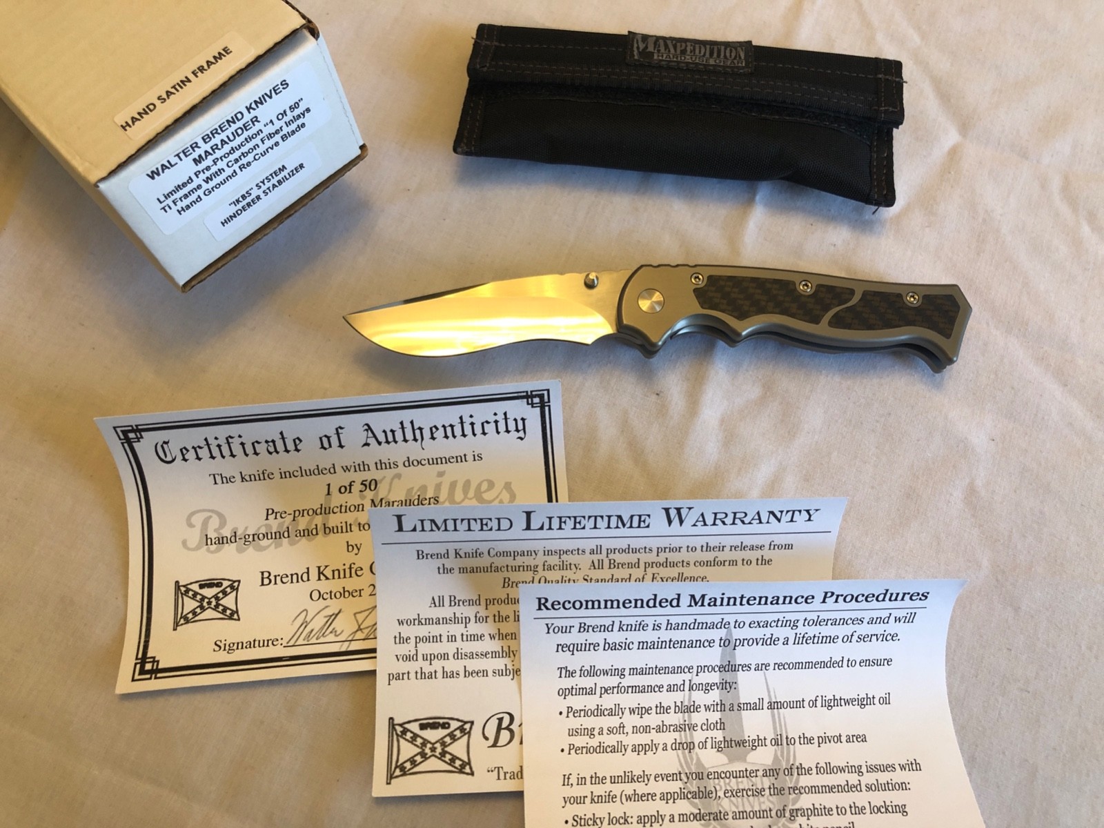 Walter Brend Marauder Handmade Limited Edition 1 of 50