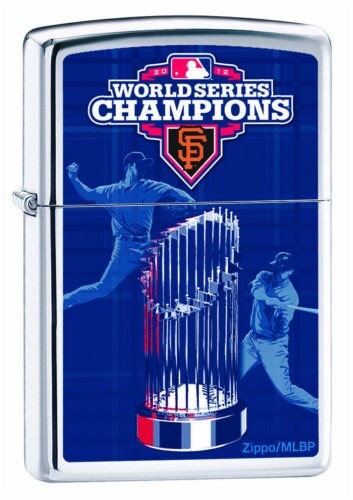 Rare MLB San Francisco Giants World Series Champ Zippo Lighter Lifetime Warranty