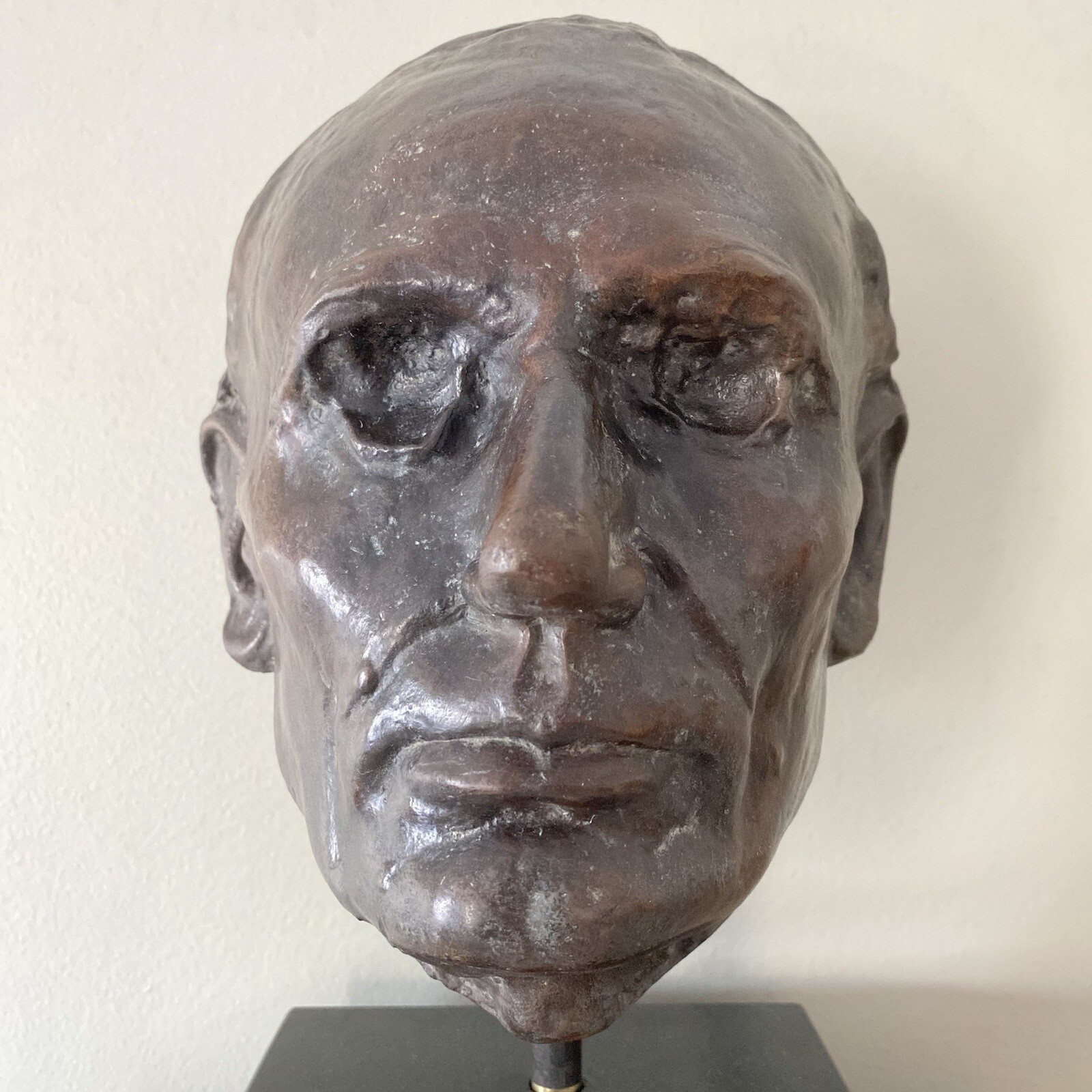 President Abraham Lincoln Bronze Life Mask by Leonard Wells Volk RARE 117/1,500