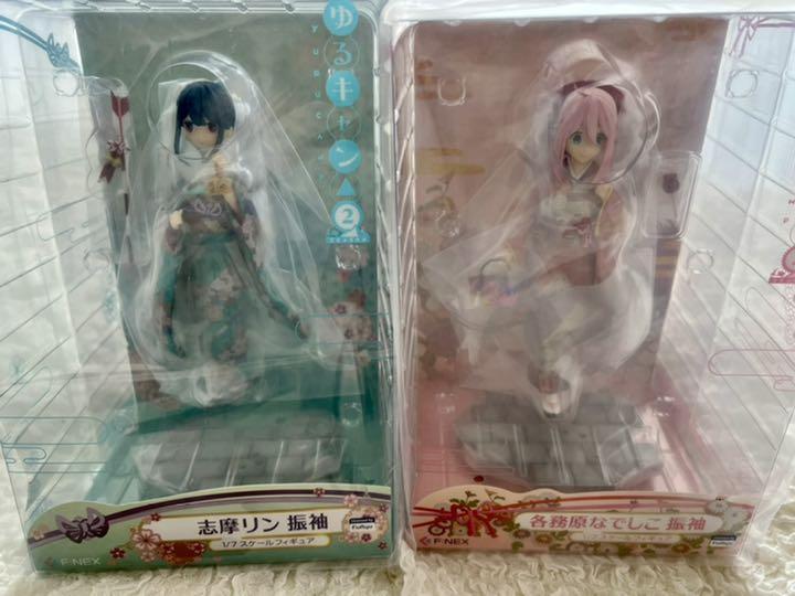 Yuru Can Season 2 Laid-Back Camp Rin & Nadeshiko Furisode 1/7 Figure Set F:NEX