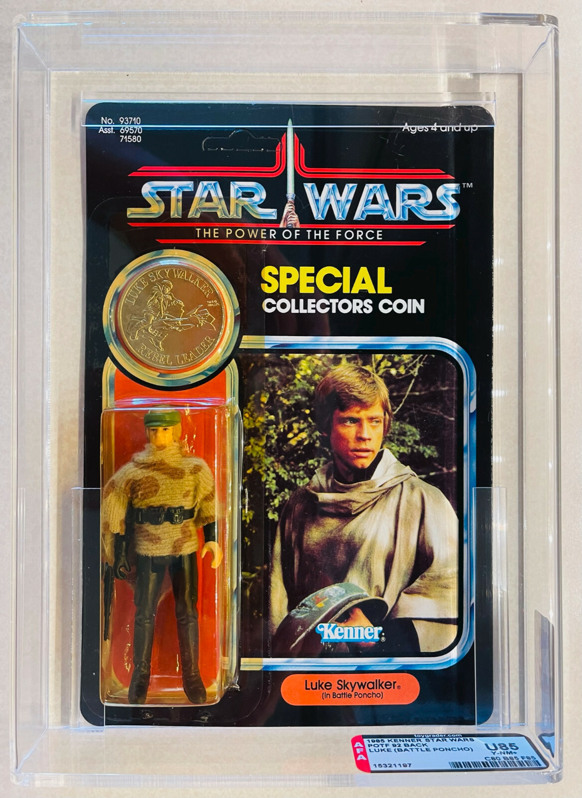 Rare Kenner Star Wars Luke Skywalker AFA U85 (80/85/85) (92 Back) (1985) Last 17